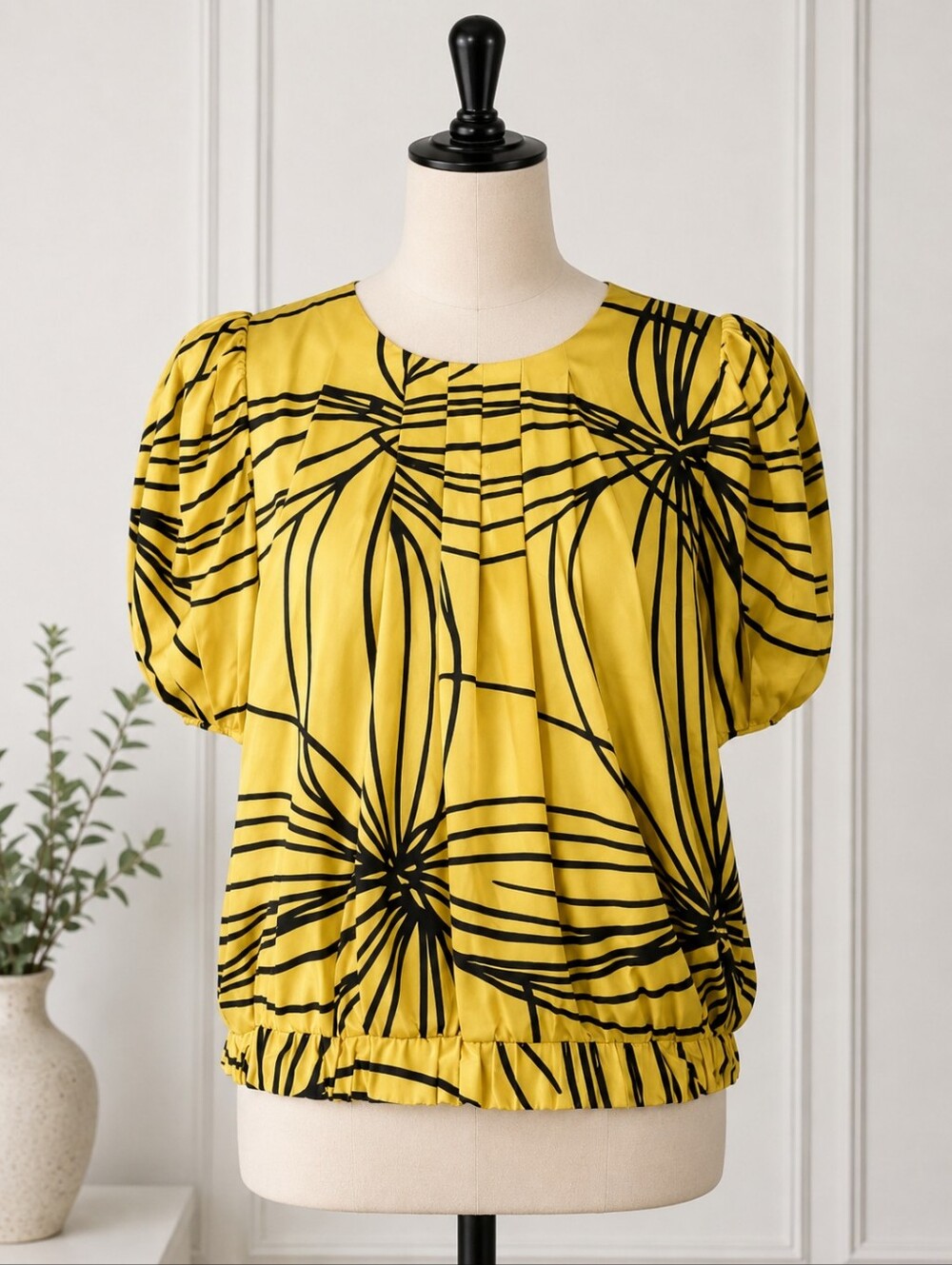 By MALENE BIRGER Yellow Floral Women's Top